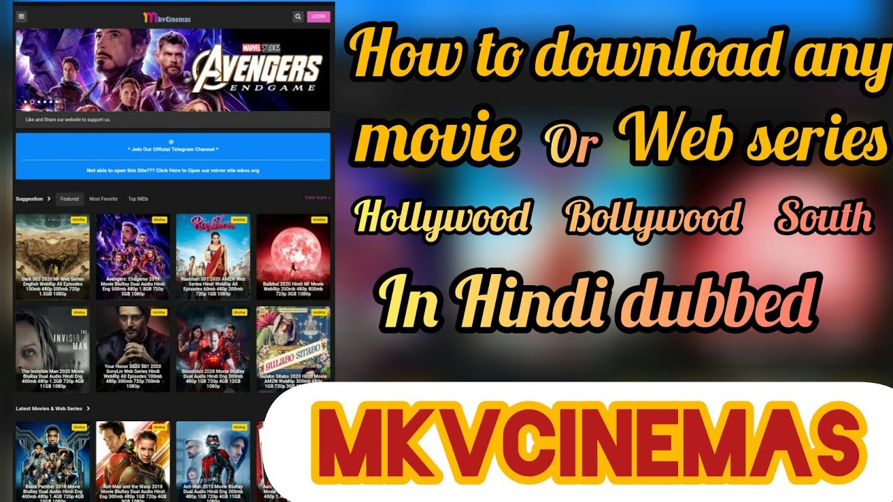 Download MkvCinemas 2021 Hollywood, Bollywood HD Movies and Shows