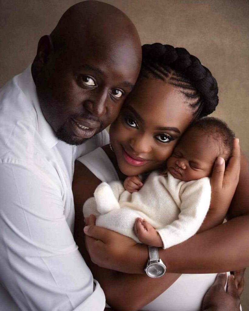 Kayise Ngqula with her Husband and Son